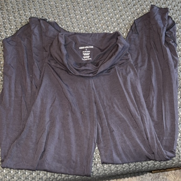 INDIGO LUNA LAYLA FLARES IN CHARCOAL - Picture 2 of 2